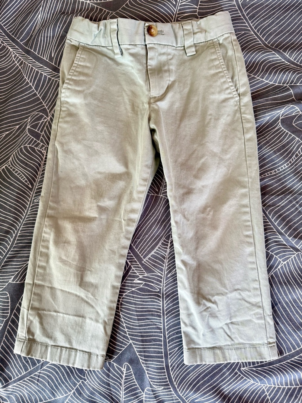 Vineyard Vines Boys Light Sage Green Chino Pants Size Adjustable Waist 3T EUC